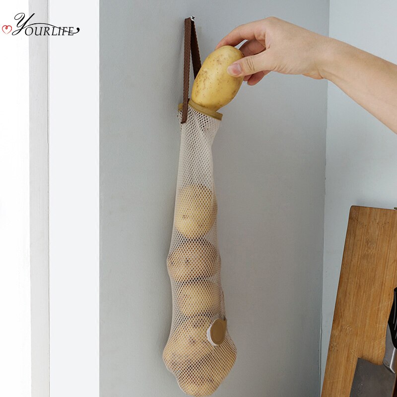 Kitchen Produce Bags Onion Potato Mesh Bag