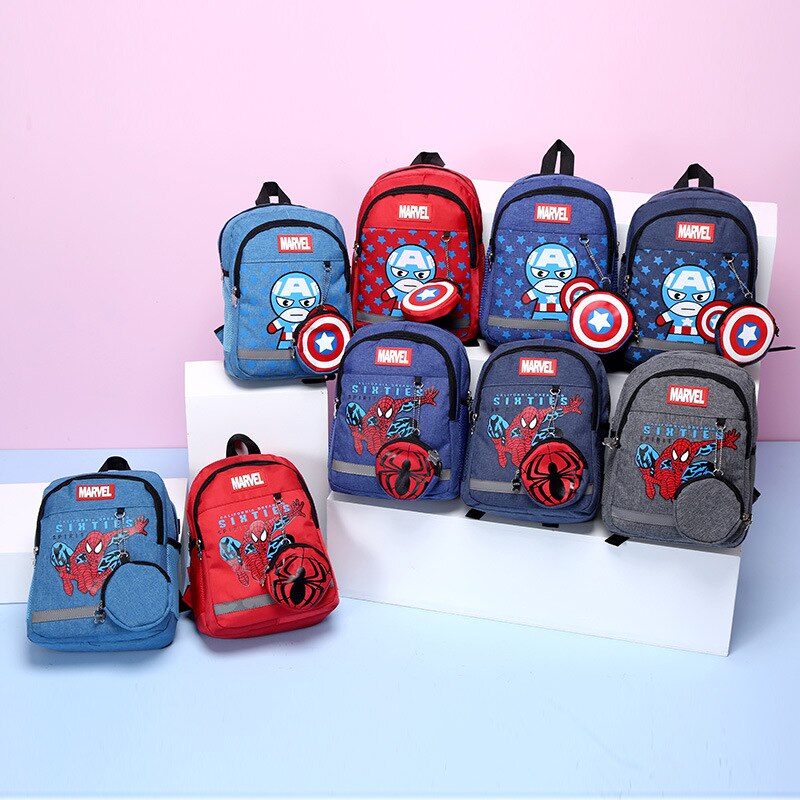 Marvel Kids Backpack For Students Spider Man Bag