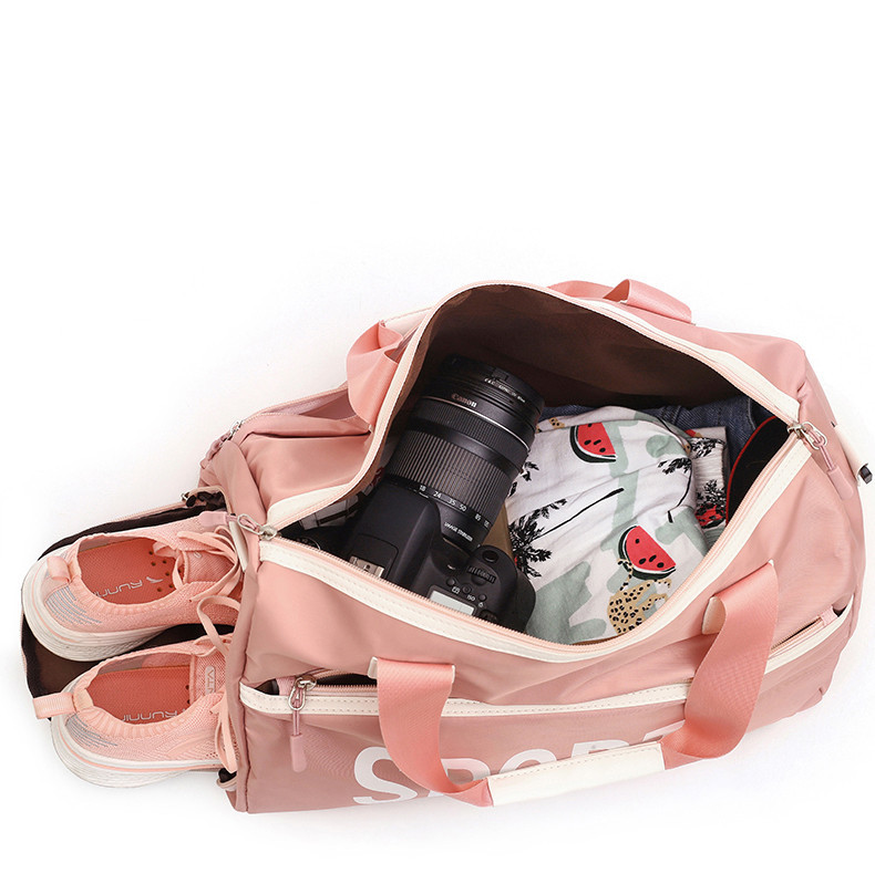 Short-distance Solid Zipper Clothes Handbag