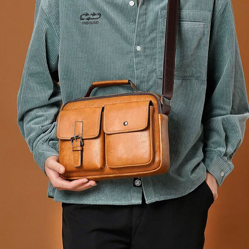 PU Leather Bag Men Casual