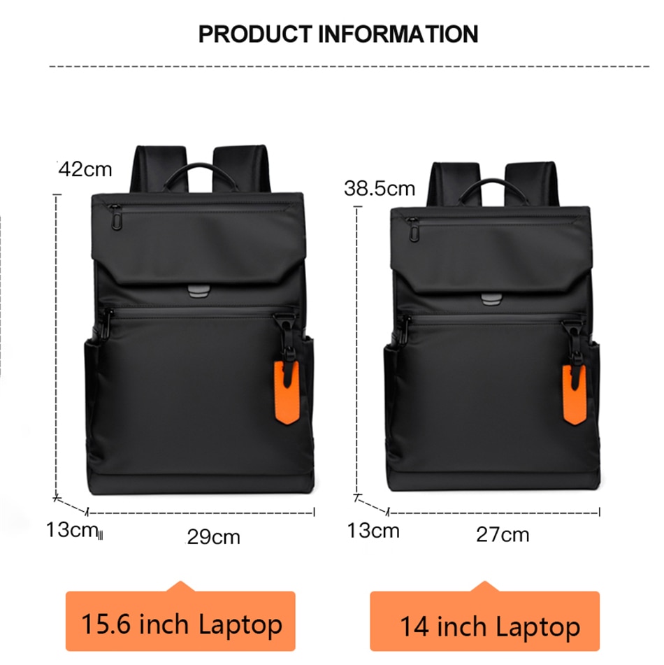 USB Charging Men's Laptop Backpack