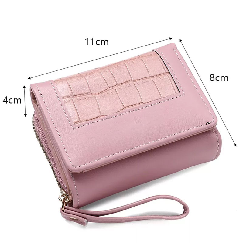 Square Plaid Women Short Wallet