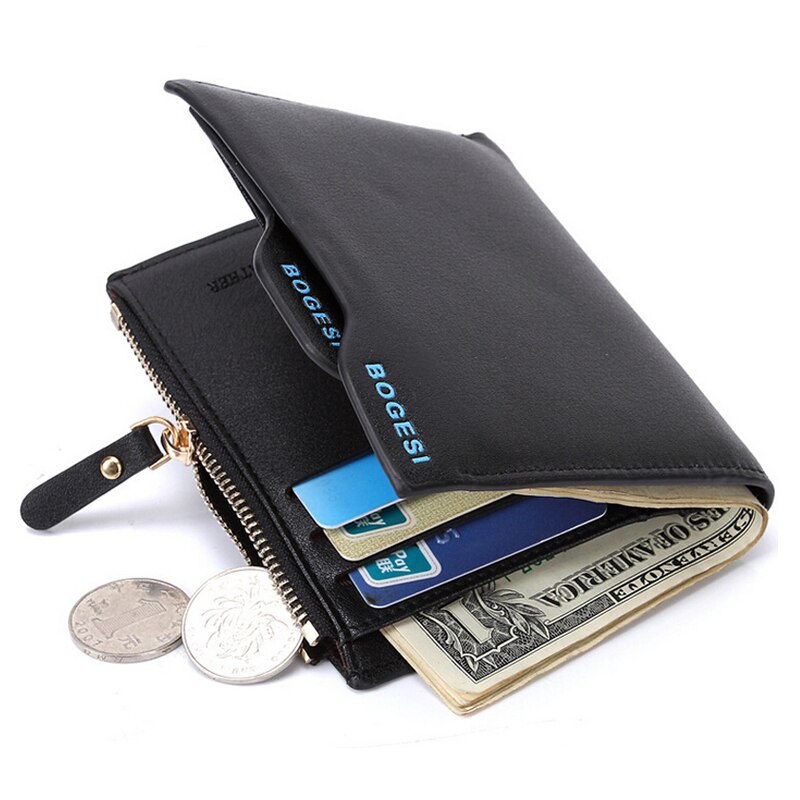Men's Leather Wallet With Zipper