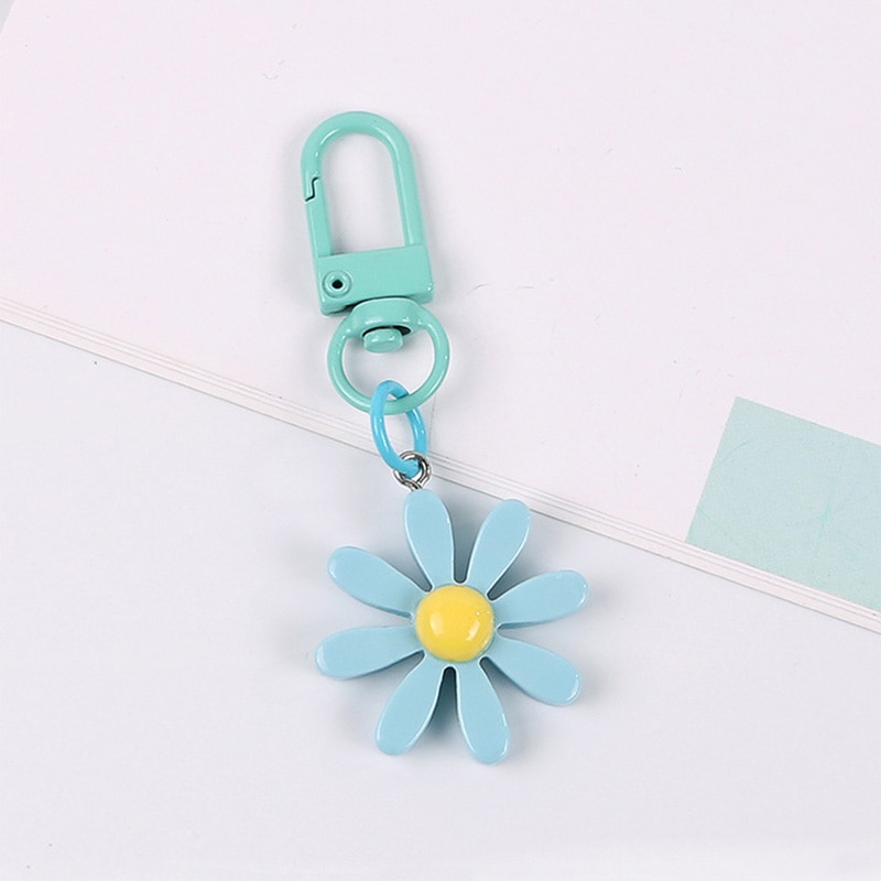 Handmade Cute Colorful Resin Flower Keychain