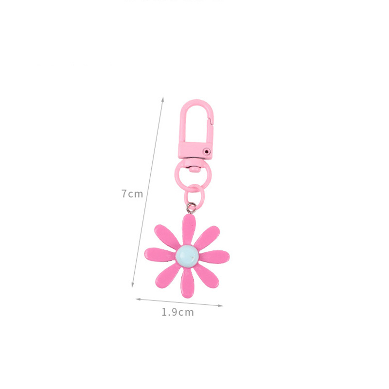 Handmade Cute Colorful Resin Flower Keychain