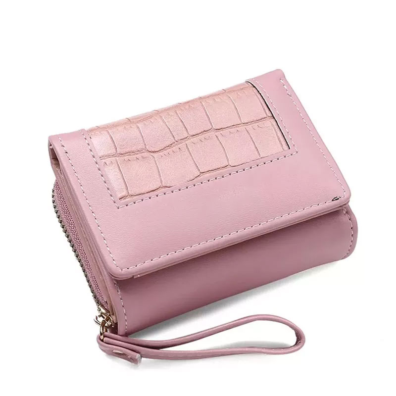 Square Plaid Women Short Wallet