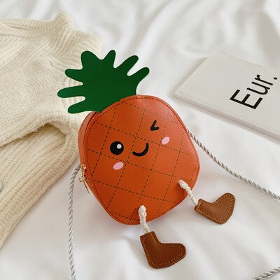 New Cartoon Pineapple Children Messenger Bag