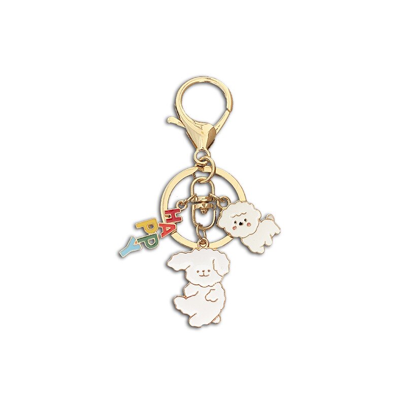 Metal DIY Animal Pendant Keyring