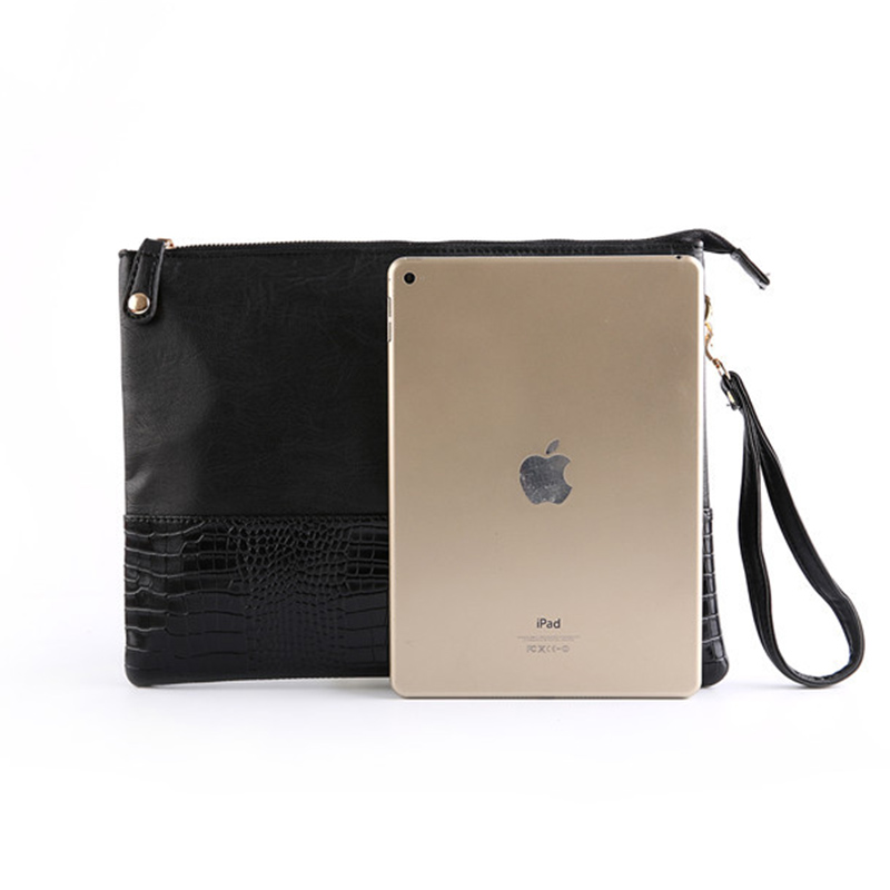 Male Envelope bag Alligator Crocodile Clutch