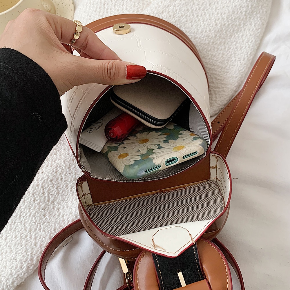 Crocodile Pattern PU Leather Handbag