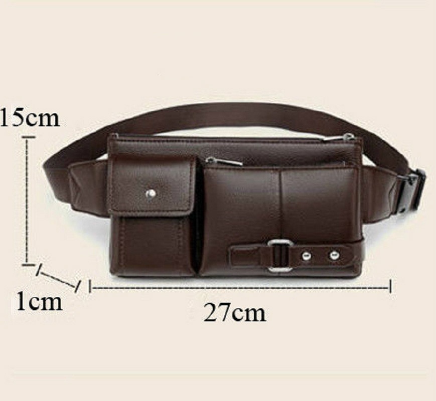 Men's belt bag classic solid color