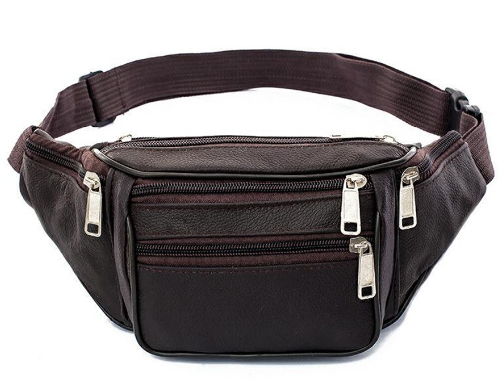 Hot Style Men Leather Fanny Pack