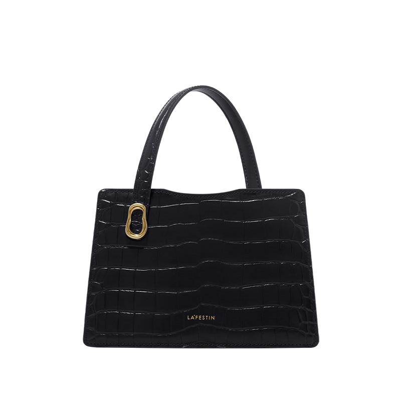 Crocodile Pattern Crossbody Square Bag