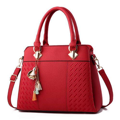 Tassel PU Leather Totes Bag