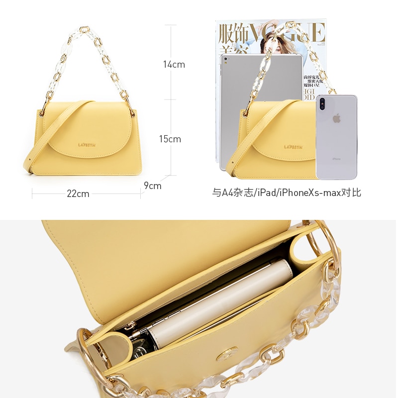 Texture Acrylic Chain Hand Carry Bag