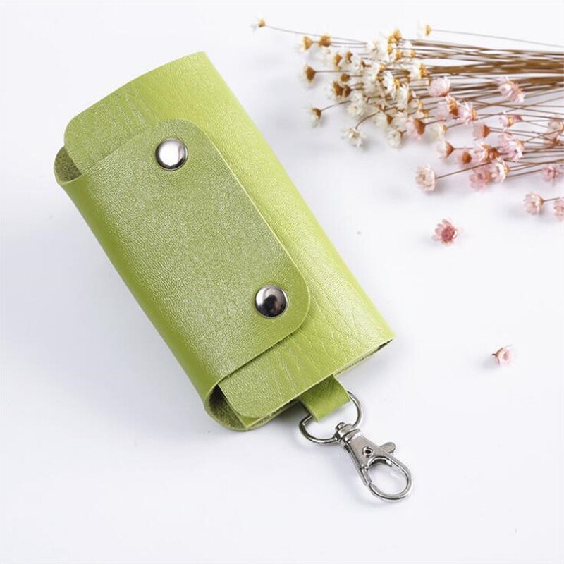 Portable Leather Car Keychain Housekeeper