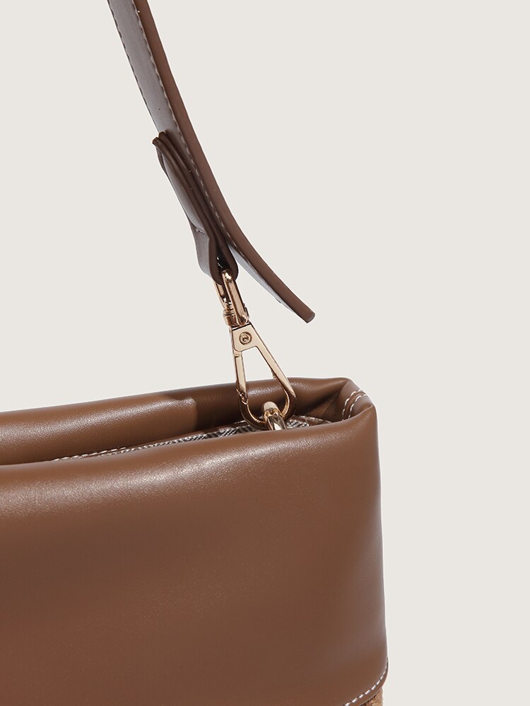 Shopper Purse Panelled Shoulder Crossbody Bag