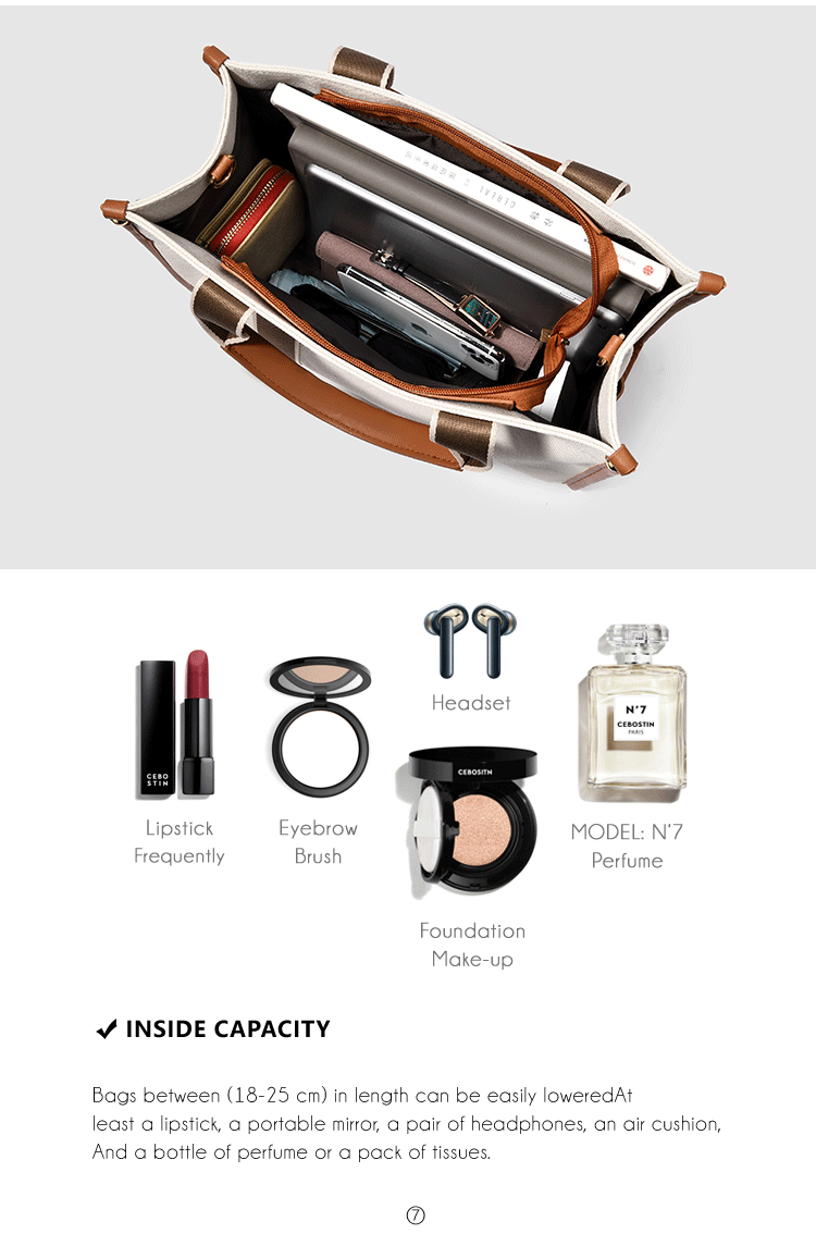 High Capacity canvas Crossbody Bag