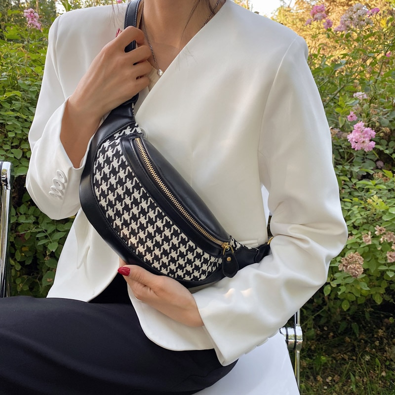 Trendy Canvas Chest Bag