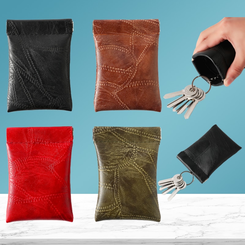 Leather Long Pocket Key Wallet