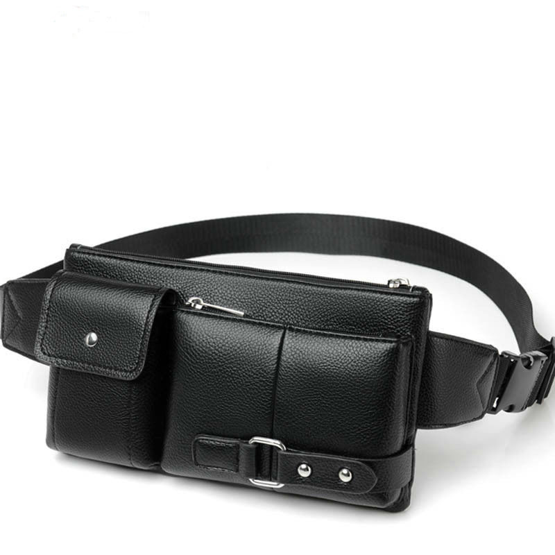Men's belt bag classic solid color