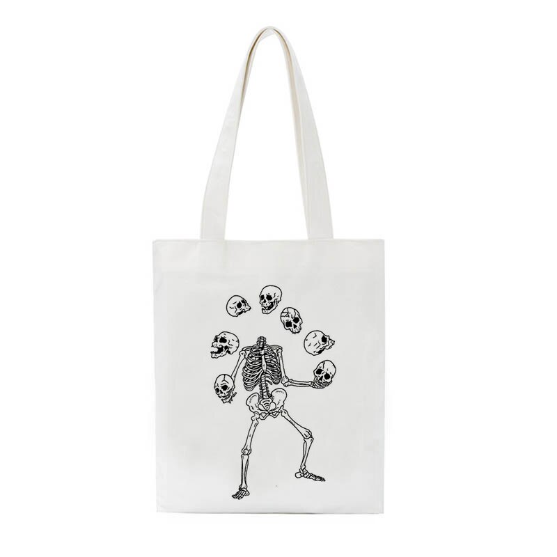 Skull Hip Hop Gothic Shopper Bag