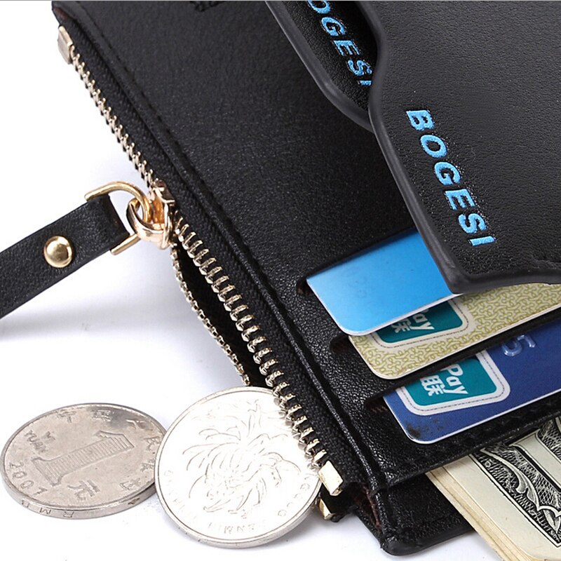 Men's Leather Wallet With Zipper