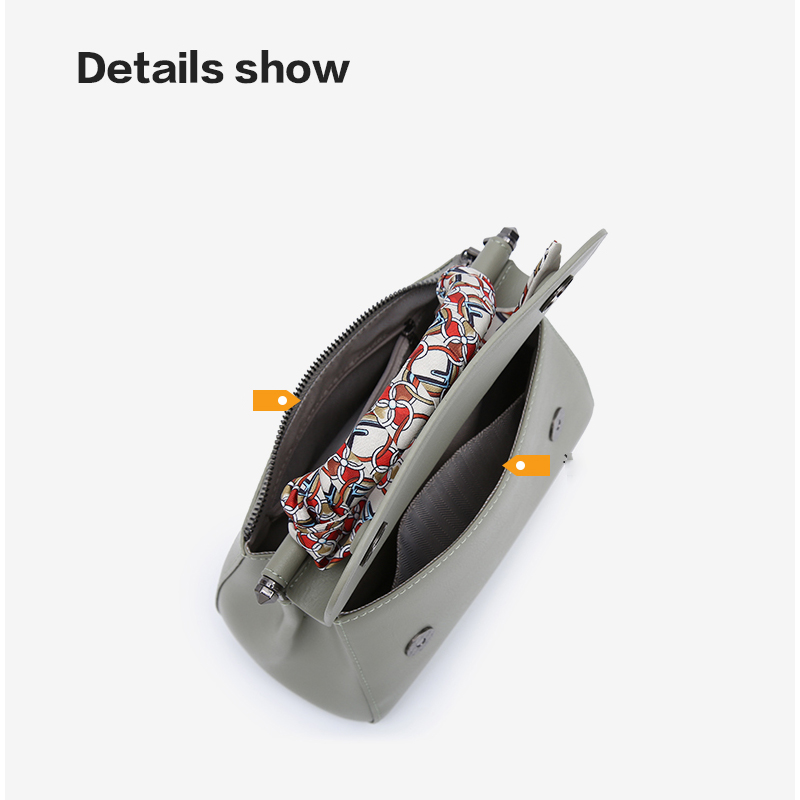 Split Leather Small Square Bag