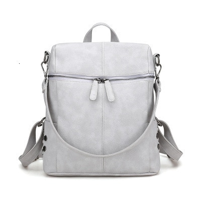 PU Leather School Backpack For Teenager