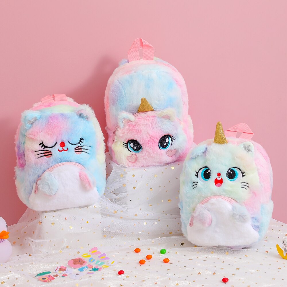 Kawaii Plush Unicorn Backpack
