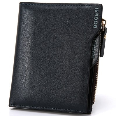 Men's Leather Wallet With Zipper