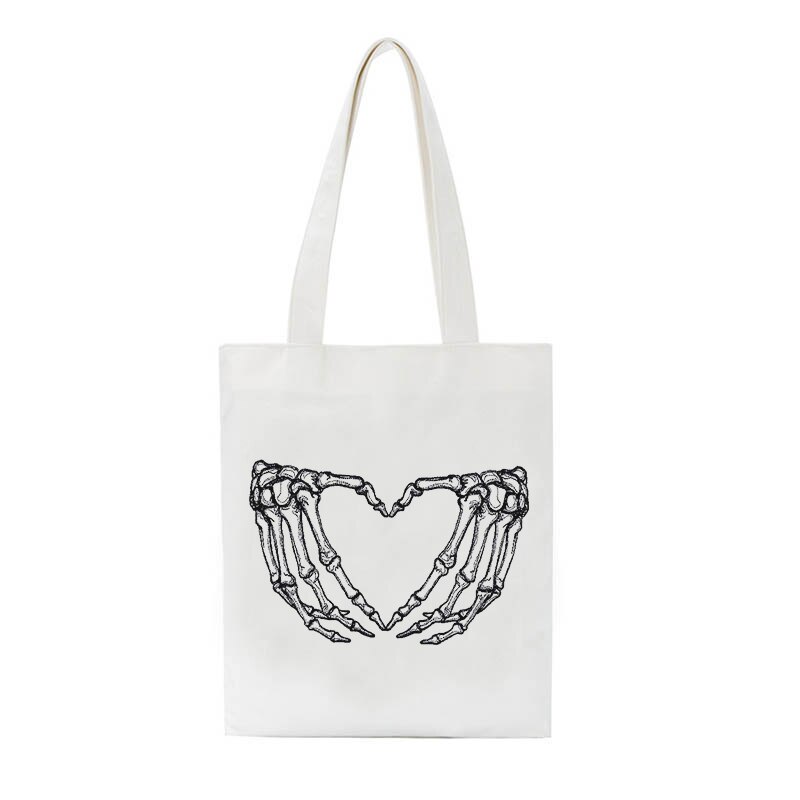 Skull Hip Hop Gothic Shopper Bag