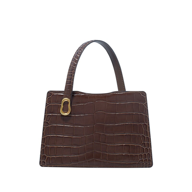 Crocodile Pattern Crossbody Square Bag