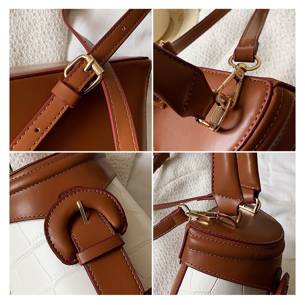 Crocodile Pattern PU Leather Handbag