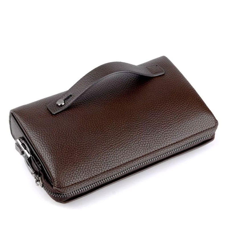Men Business Zipper Big Purse