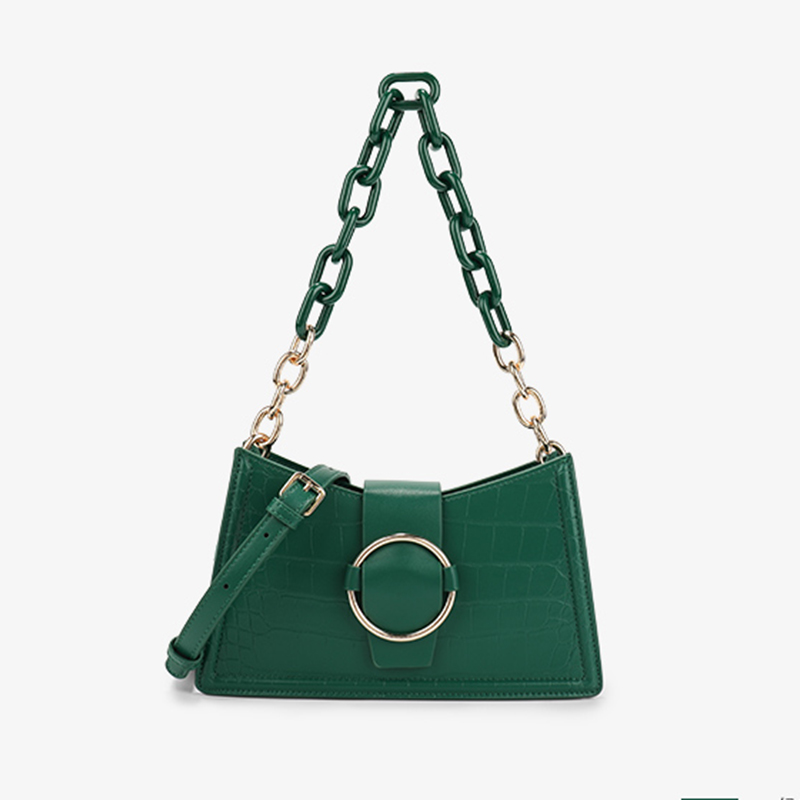 Crocodile Print Underarm Bag