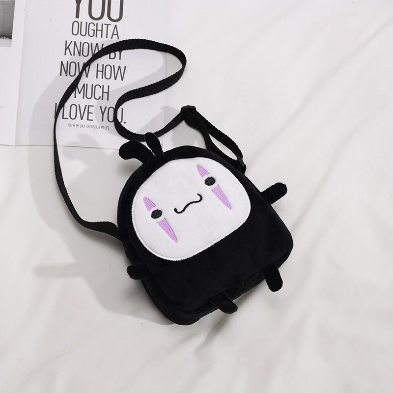 Cute Cartoon No Face Man Plush Bag