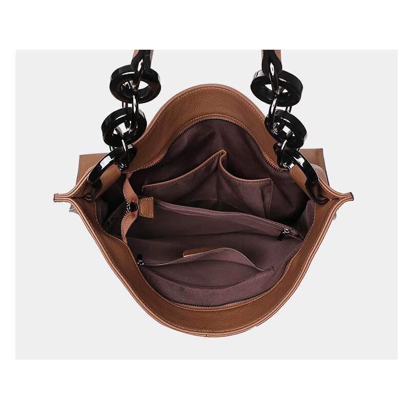 Large-capacity Cowhide Handbag