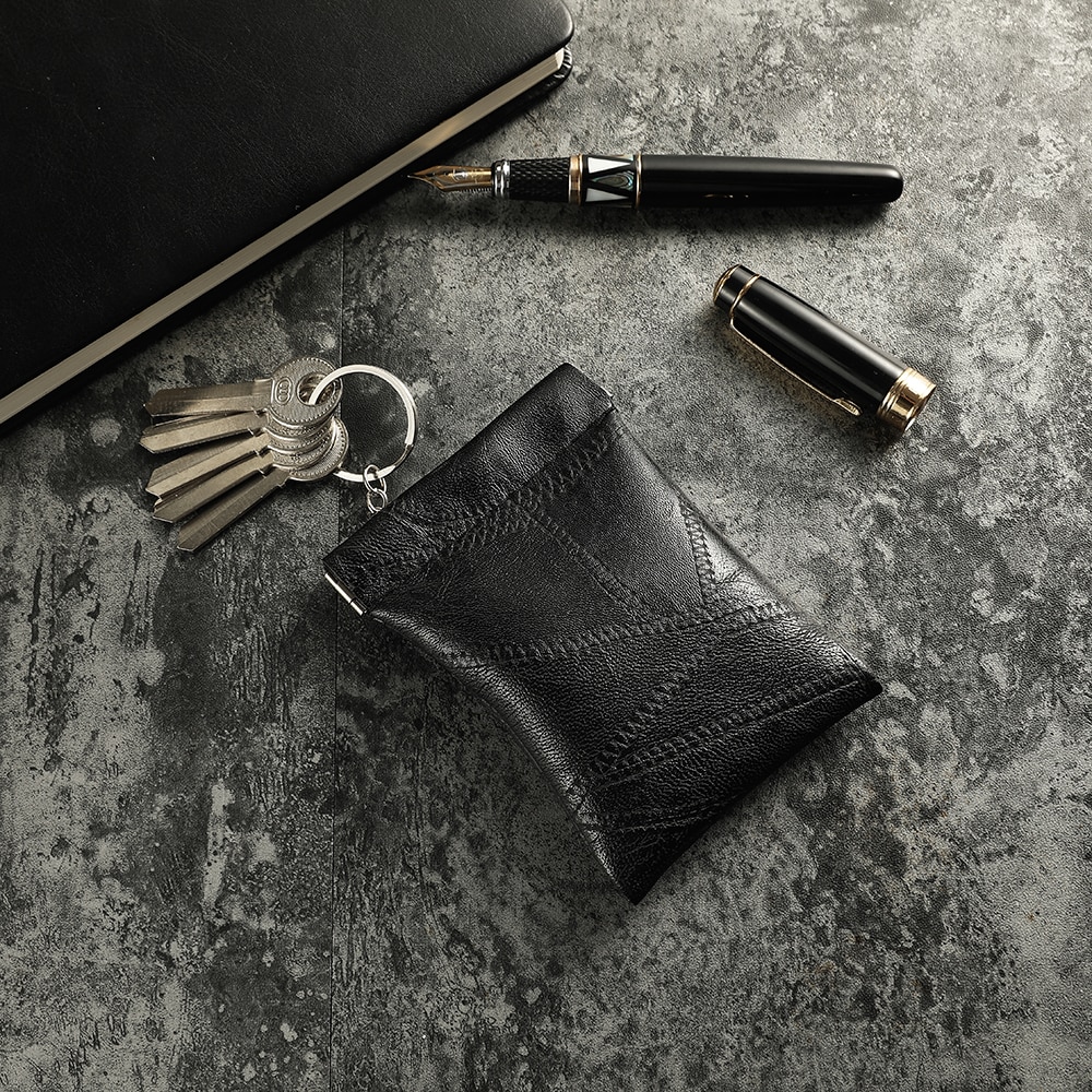 Leather Long Pocket Key Wallet