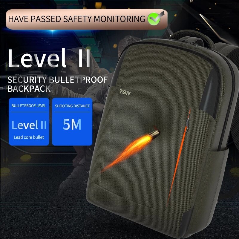 New Large Bulletproof Material Backpack