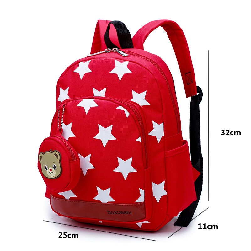 Star Print Kindergarten School Bag
