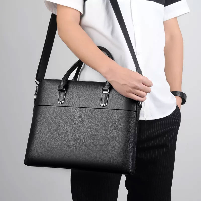Men Office Tote Bag Leather
