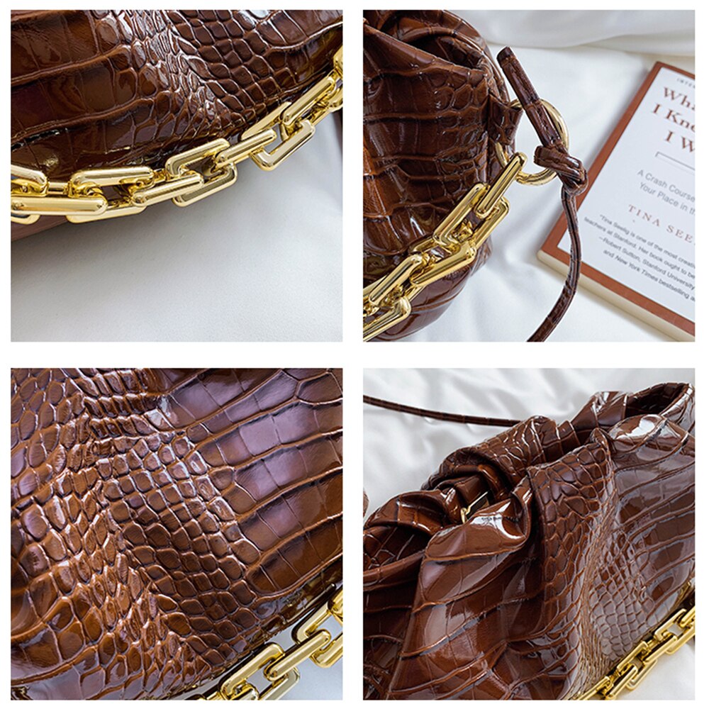 Crocodile Pattern Handbag for Women