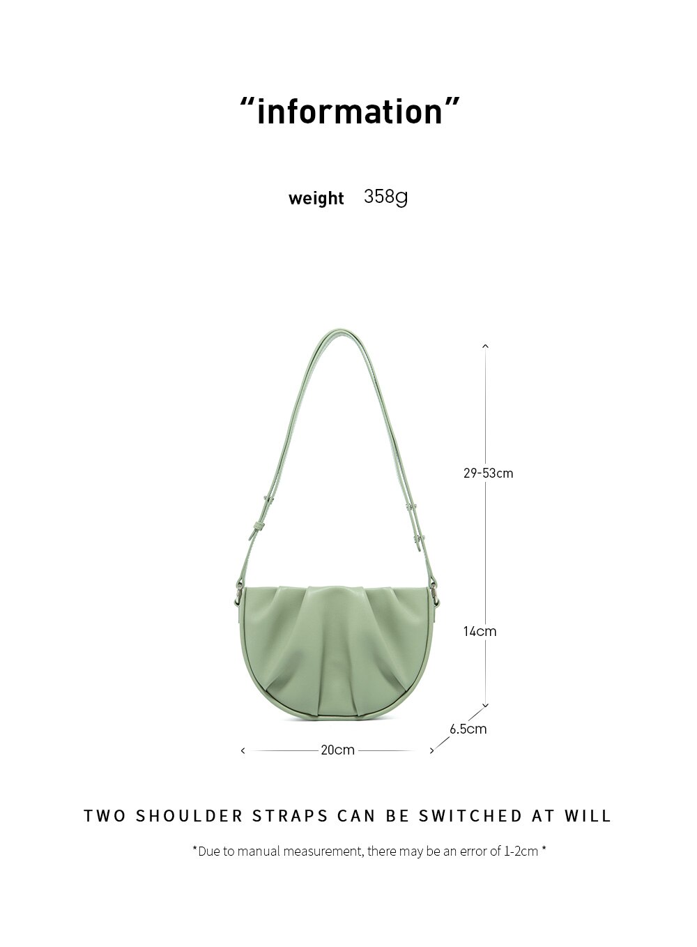 Semi-circle Underarm Bag