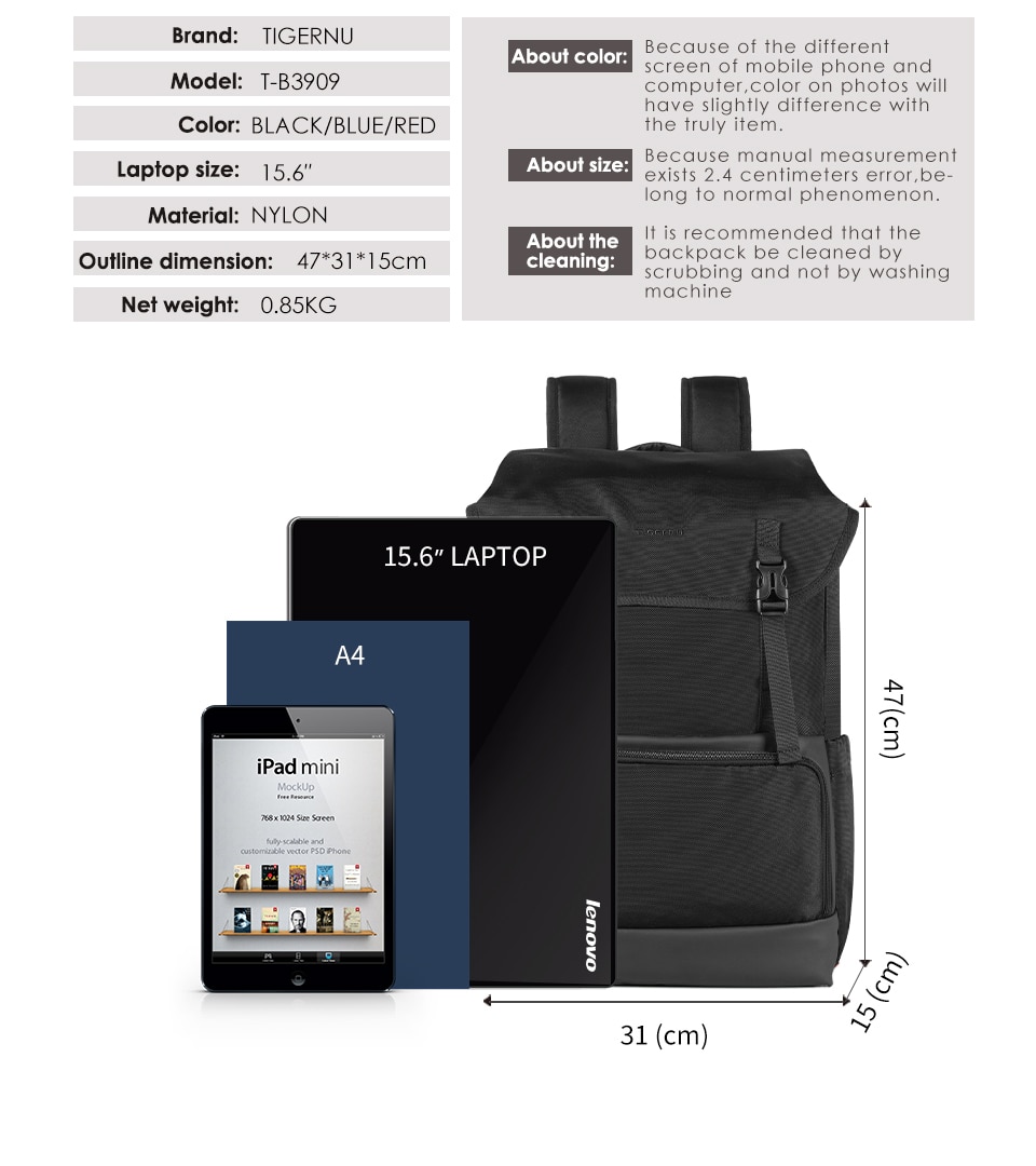 Large Capacity Travel Backpack Men