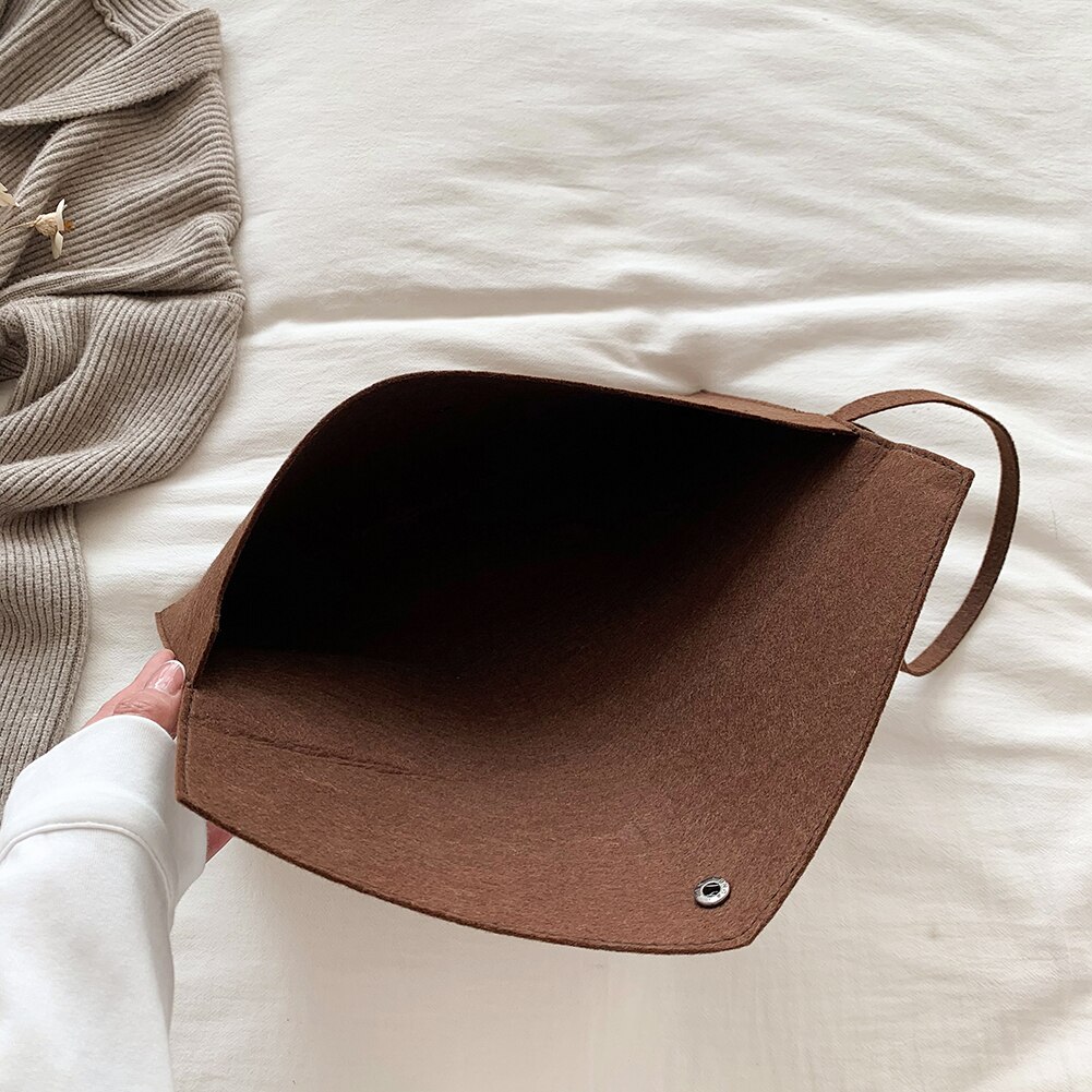 Envelop Bag Felt Solid Color Party Evening Bag