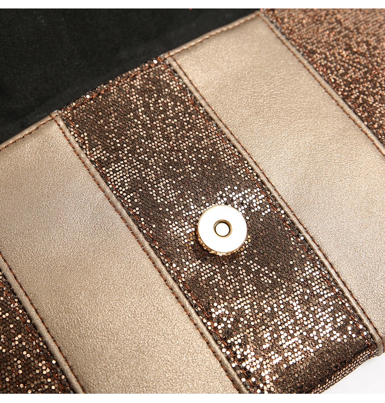 Clutch Bag Sequined Envelope Handbag