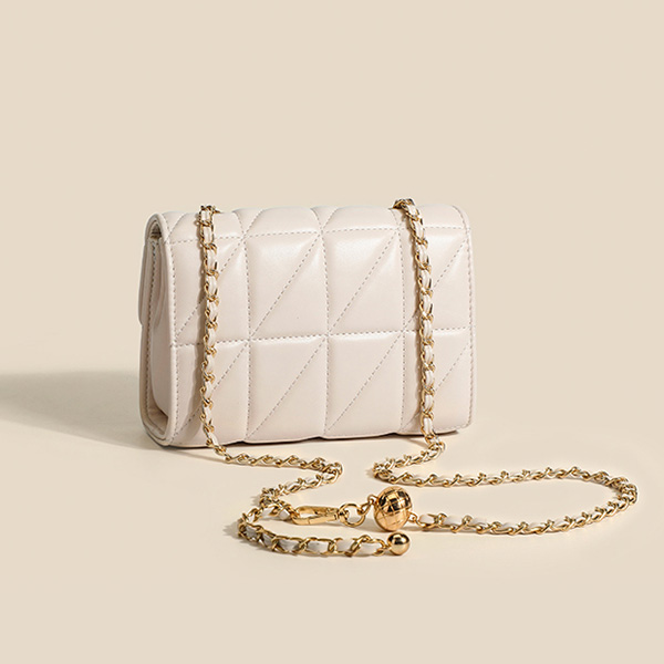 Leather Shoulder Baguette Bag