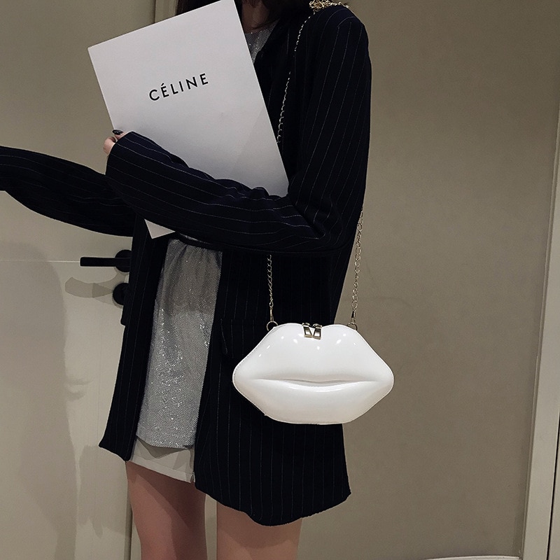 Luxury Designer Lip Shape Clutch