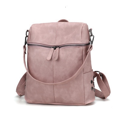 PU Leather School Backpack For Teenager